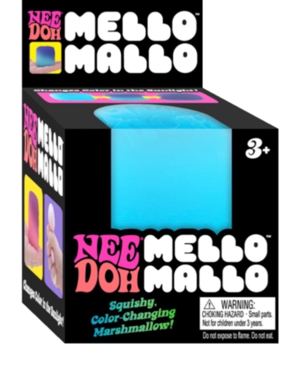 Needoh Mello Mallo color changing squishy  - blue💙